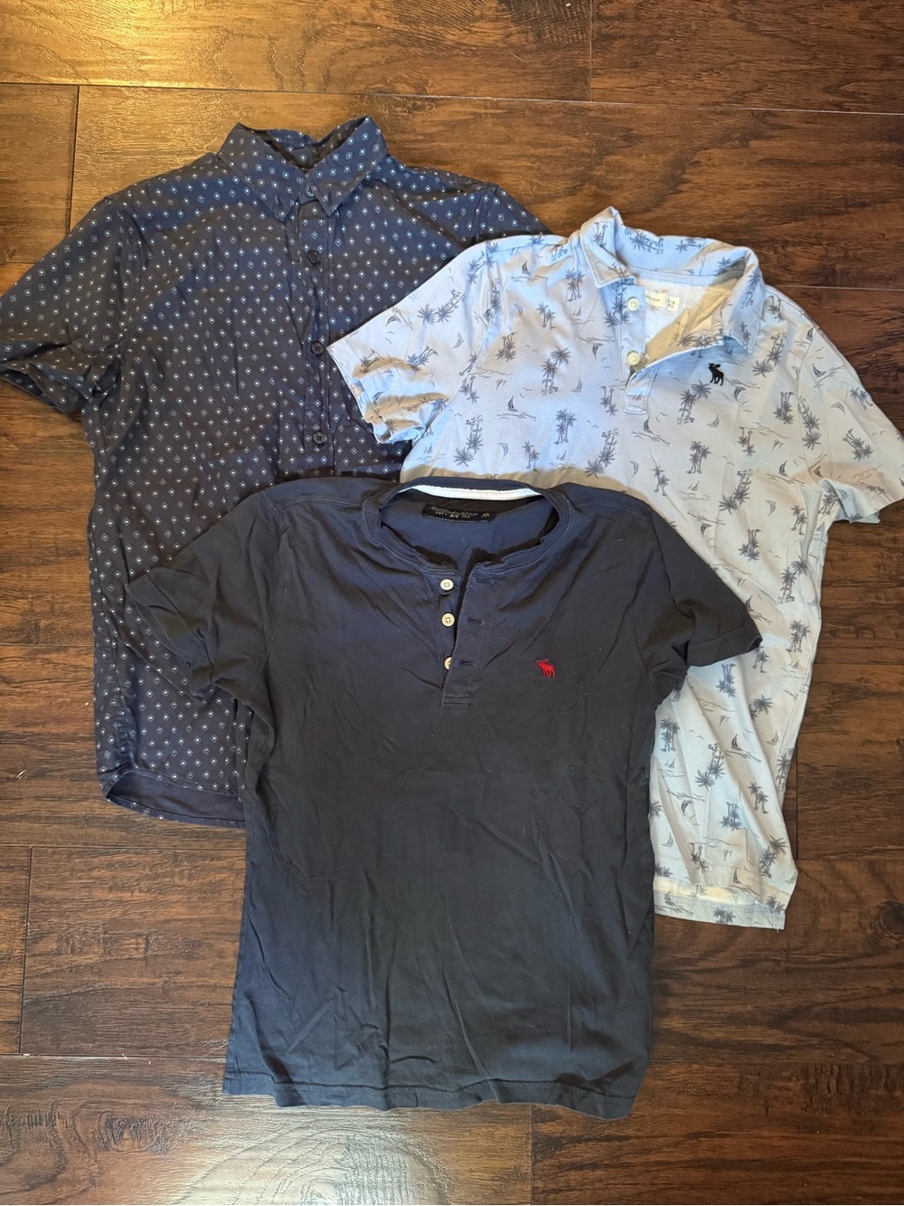abercrombie kids Navy Blue shirts polo Trio 15/16